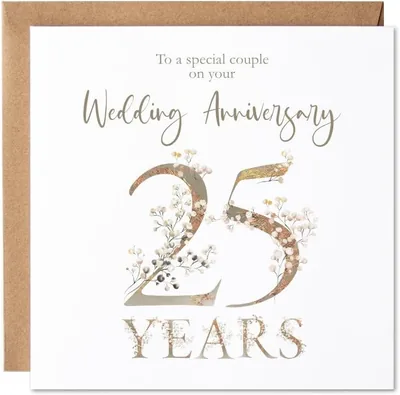 Maise & Rose 25th Anniversary Card - Best Deal