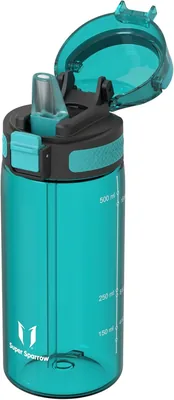 Bottiglia d'Acqua Sparrow con Strofinaccio - Bottiglie Sportive - Tritan, 500ml, 750ml, 1L, a Prova di Perdite, Lavabile in Lavastoviglie, BPA Free, per Bambini e Adulti