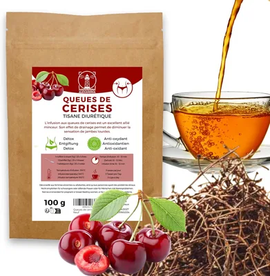 Thé aux Herbes Cherry Tail, Alliage pour la Perte de Poids, Infusion Diurétique