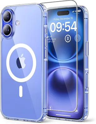 Funda Magnética Tauri para iPhone 16 de 6.1" con Protector de Pantalla de Vidrio Templado, Compatible con MagSafe, ¡Ahorra un 12%!