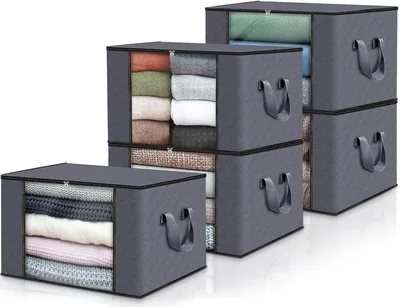 edihome Storage Boxes Set - 5 Pieces Clothes Organizer