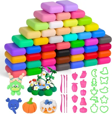 AUAUY Air Dry Clay 48Pcs Set with Tools & Molds - Best Deal