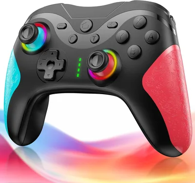 スイッチ コントローラー Switch2 TURBO 連射機能 20時間連続使用 大容量バッテリー マクロ機能 RGBライト Bluetooth ジャイロセンサー 4段階HD振動