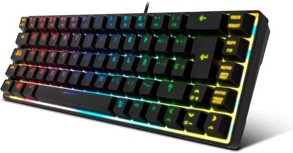 KROM Kalista RGB Rainbow Membrane Gaming Keyboard
