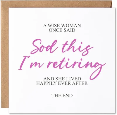 Maise & Rose Retirement Card - Best Deal