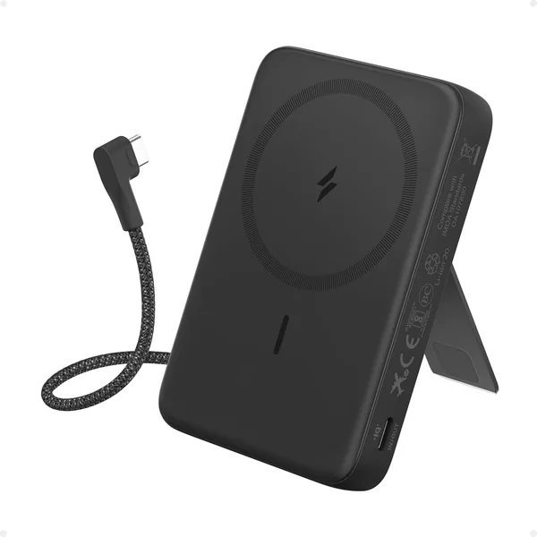 Anker Zolo Magnetic Power Bank 10 000 mAh - Szybkie ładowanie bezprzewodowe z magnesem, kabel USB-C włączony - Promocja 95%!