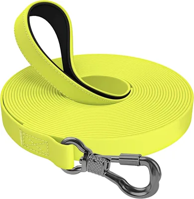 X XBEN Waterdichte Herinneringslede voor Honden, 3m, 5m, 10m, 15m, 20m, 30m, Rubberen Herinneringslede met Vergrendelbare Karabiner