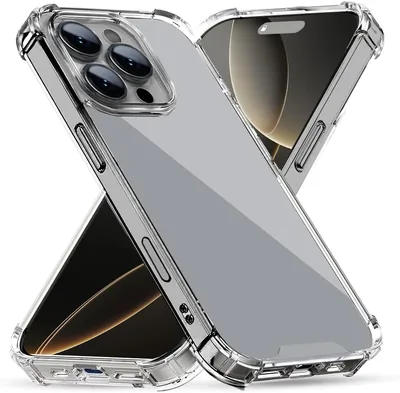 غطاء هاتف DEREAFF المقاوم للصدمات لـ iPhone 16 Pro Max، حماية من الاهتزاز Airbag، غطاء بمبرد TPU مضاد للخدش