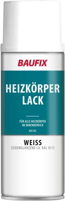 BAUFIX Radiator Paint Spray Weiß Seiden-Gloss 400 ml Langlebige Schutzschicht für Profis und DIY-Enthusiasten (89% Rabatt)