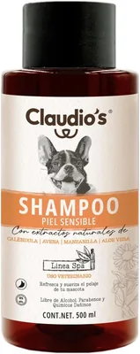 Shampoo Claudio's para Perros con Piel Sensible - 500 ml