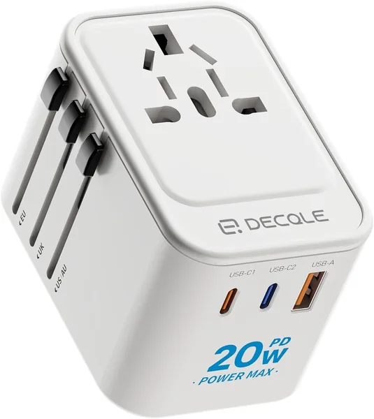 decqle Universal Travel Adapter