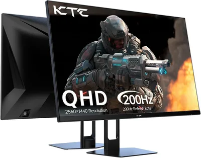 شاشة ألعاب KTC 27 بوصة - 2K QHD 2560x1440، تصل إلى 210Hz و 1ms، مكبرات صوت مدمجة، Adaptive Sync، HDR400، 131% sR، 15% تخفيض