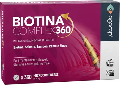 Formula per la Ricrescita dei Capelli 360° - Integratori per i Capelli, le Unghie e la Pelle