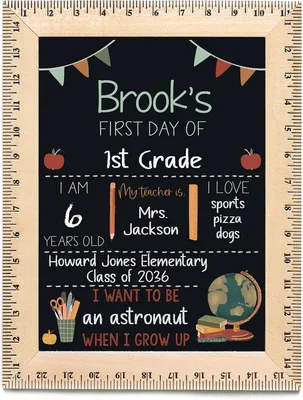First Day of School Chalkboard Sign - Best Deal