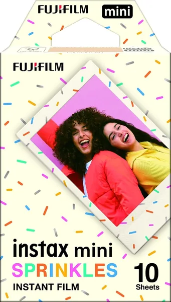 Fujifilm Instax Mini Instant Film - Sprinkles Border (10 Exposures) - Film Only