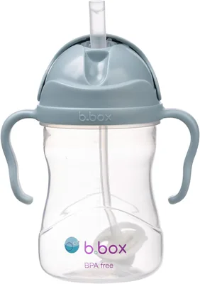 b.Box Weighted Straw Sippy Cup 240ml Ocean Blue Best Deal