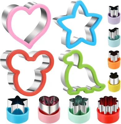 Veximind Sandwich Cutter Set - 12 Pcs Food Grade