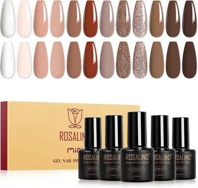 Rosalind UV Gel Nail Polish Brown Set