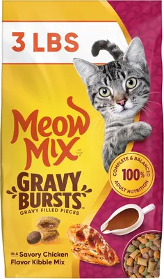 Meow Mix Gravy Bursts Dry Cat Food - 82% Off