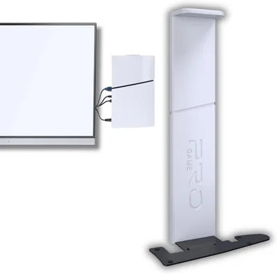 Stijlvolle PS5 Slim muurhouder voor schijf & digitale versie | stroomkabel links | PlayStation 5 behuizing, PS5 accessoires