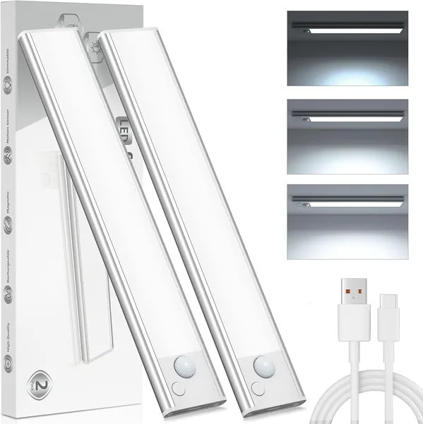 Cabinet Lighting Under-Unit Light Kitchen LED Lamp - 20 cm Motion Sensor Light Battery Cabinet Lighting