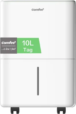 COMFEE CDDOE-10DEN7-QA3(EU) Luftentfeuchter 10 l/Tag, für Räume bis ca. 40 m³ (16 m²), Automatisch