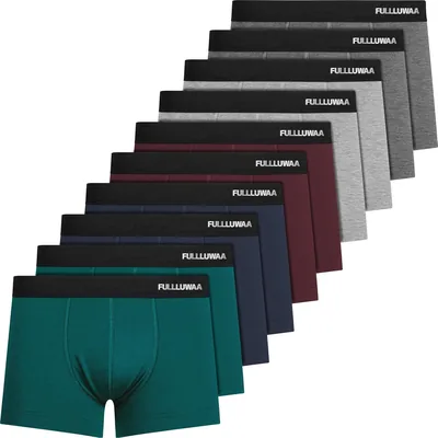 Fullluwaa Boxershorts Herren 10er Pack - Atmungsaktiv & Weich - Best Deal