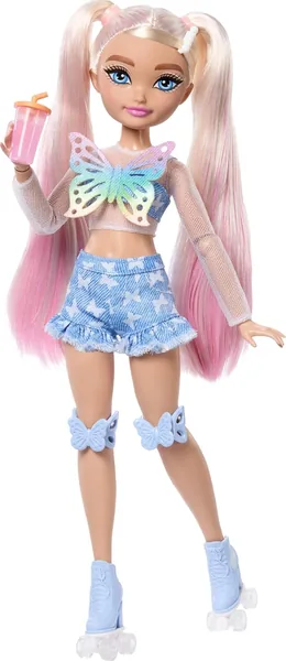 Barbie JFX96 Dream Besties Roller Skating Doll with Makeup