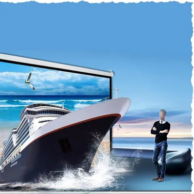HCZION 60 Inch Pull Down Projector Screen Best Deal