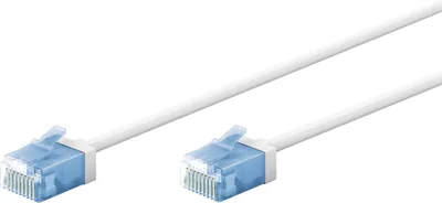 Goobay 74299 CAT 6A Patch Kabel, Slim/Ultra Flexibel RJ45 Netverkabel U/UTP CU
