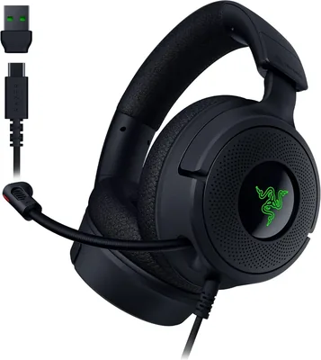 Razer Kraken V4 X Wired Gaming Headset: 40mm Drivers, Cardioid Mic
