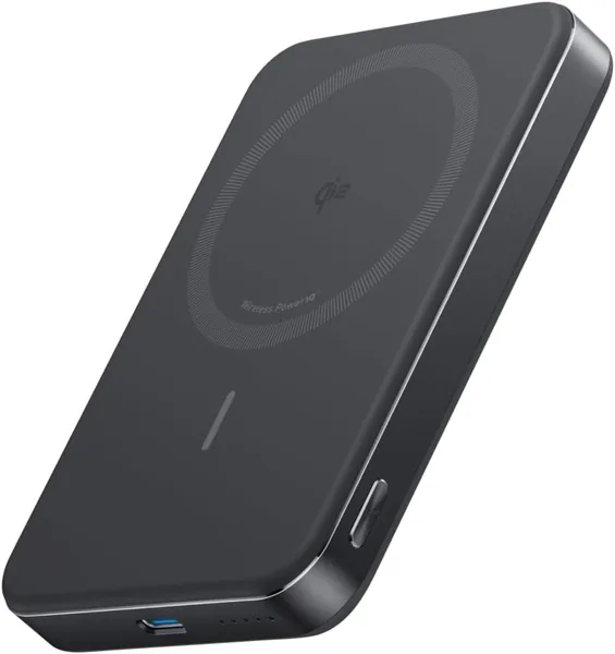 Anker MagGo Power Bank (10,000 mAh, Slim) Qi2 Certified, Wireless Charging