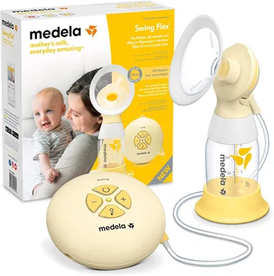 Medela Swing Flex Single laktator elektryczny - kompaktowy, z lejkami PersonalFit Flex i 2-fazową technologią eks. | Najlepsza cena na Amazon - porównać i zaoszczędzić teraz!