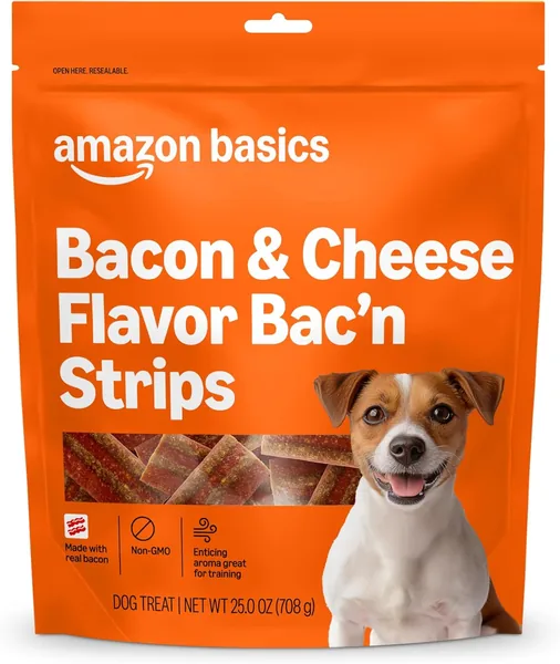 Bac'n Strips Dog Treats - 25 oz Bag