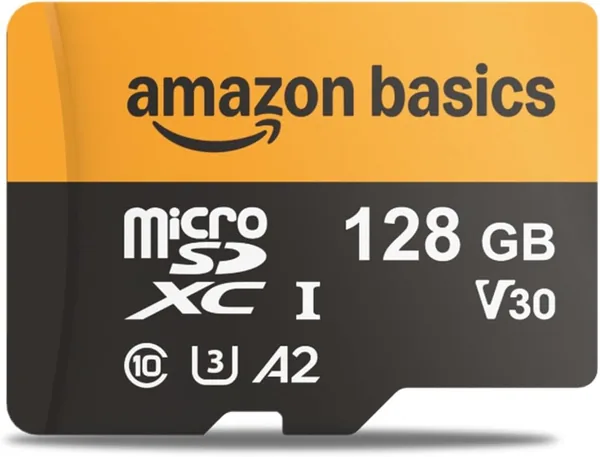 Amazon Basics 128GB microSDXC Card with Adapter