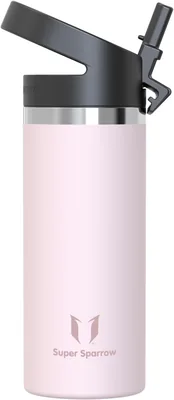 Super Sparrow Waterfles, Roestvrij Staal Drinkfles 500ml/750ml/1L/1.2L/1.5L met Herbruikbare Strook, Lekdicht