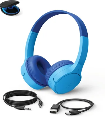 Belkin SoundForm Mini Headphones with Case - Bluetooth Kids' Headphones