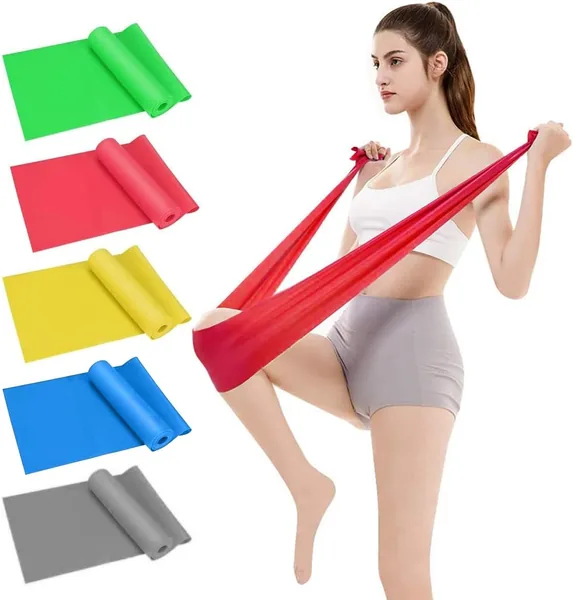 Bandas de Resistencia EASYTAO Multifuncionales - Pack de 5 Ligas Elásticas TPE para Alergias, Ejercicios en Casa, Gimnasio, Pilates y Crossfit (21% Off)