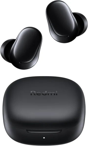 Xiaomi Redmi Buds 6 Play - Wireless Bluetooth In-Ear Earbuds, AI Noise Reduction, Battery Life Up to 7.5h+36h, 10Minutes Charge for 3H Music, Bluetooth 5.4, Google Fast Pair-Black