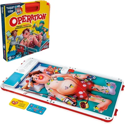Hasbro Gaming Operation Electronic Board Game Carrying Case