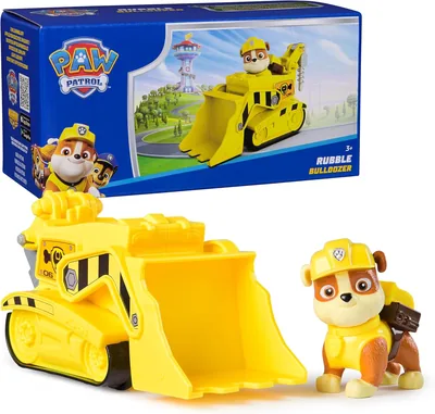 PAW Patrol Rubble’s Bulldozer Truck & Figurine