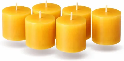 Velas el Rosario Velas Amarillas - Pack de 6, 40 Horas, Aroma a Vainilla, Pabilo Ecológico