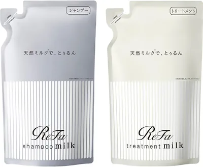ReFa Milk Protein シャンプー＆トリートメントセット（430g リフィル） ホワイトフローラルムスク