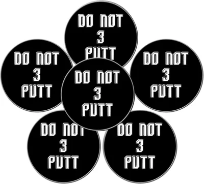 FINGER TEN Golf Ball Markers 6 Pack