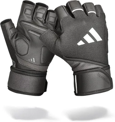 Guantes de Levantamiento de Peso con Manguito Adidas para Entrenamiento, Sin Dedos