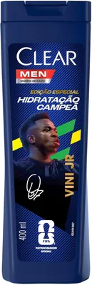 Shampoo Anticaspa Clear Men Vini Jr. Hidratação Campeã 400ml - Melhor Preço