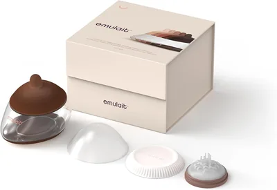 Emulait Anatomy Breast Shaped Bottle with Sensitive Flow Valve