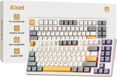Wireless Mechanical Keyboard 75% Compact Design RGB