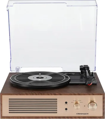 3-Speed Turntable w/ Bluetooth & Stereo Speakers