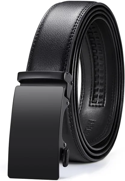 Vatan Men's Belt Leather Ratchet Belt for Men Dress Casual Every Day with Adjustable Buckle